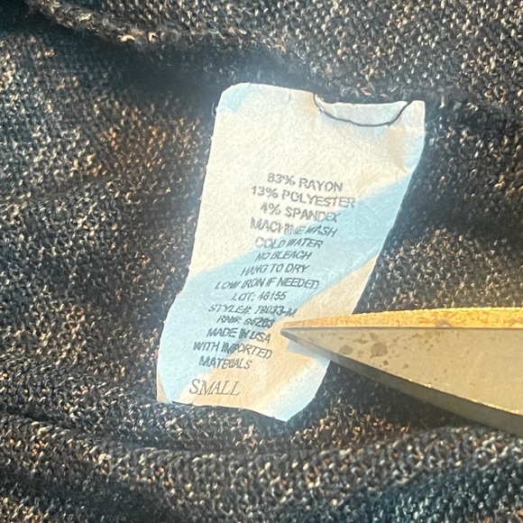 Prospect BLVD Womens Gray Black Sweater Cardigan Small Lightweight Open. - Picture 3 of 6